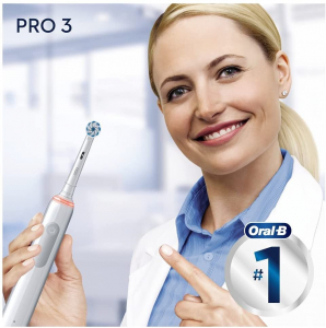 Braun Oral-B PRO 3 3000 elektromos fogkefe Sensitive Clean Alabaster white (4210201291237)